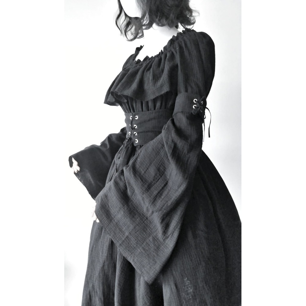 Battycat - Witch Langes Kleid - Schwarz